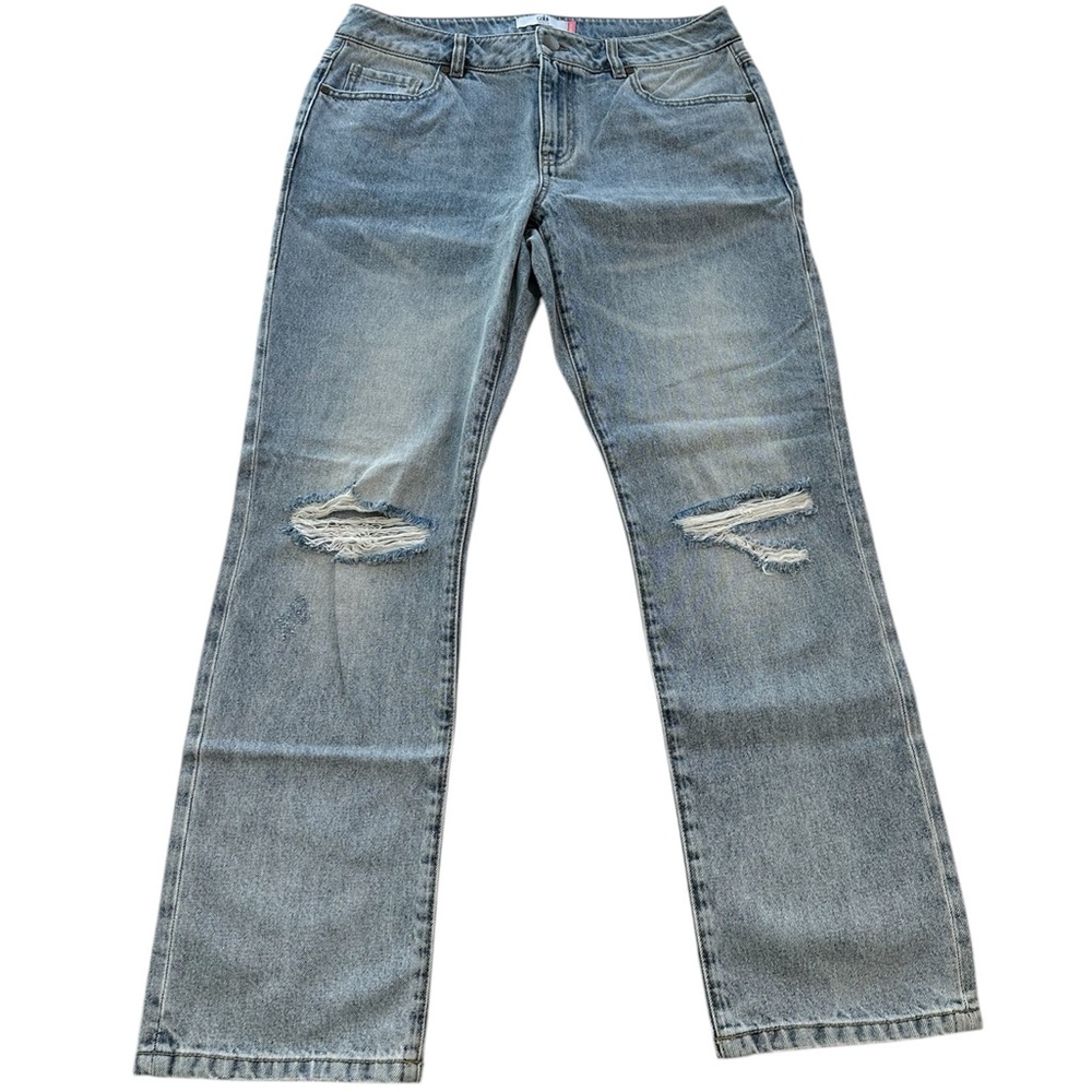 Cabi Jeans Boyfriend Distressed Denim Blue Jeans New Women’s Size 6